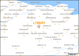 map of Lyadiny