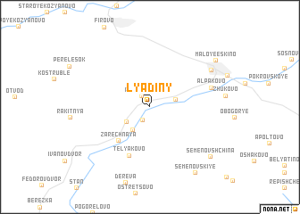 map of Lyadiny