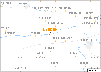 map of Lyadsk