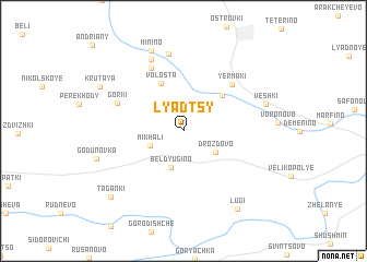 map of Lyadtsy