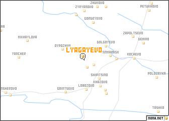 map of Lyagayevo