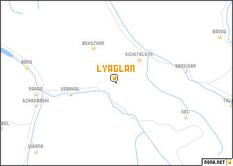 map of Lyaglan