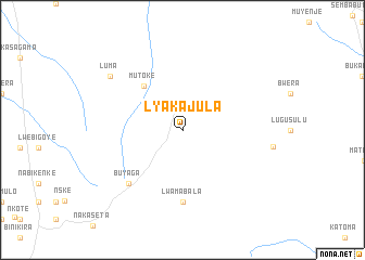 map of Lyakajula