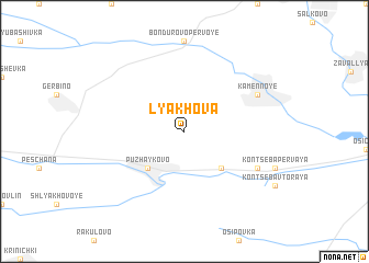 map of Lyakhova