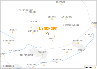 map of Lyakhova