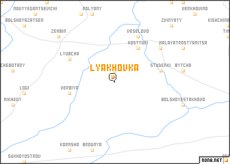 map of Lyakhovka