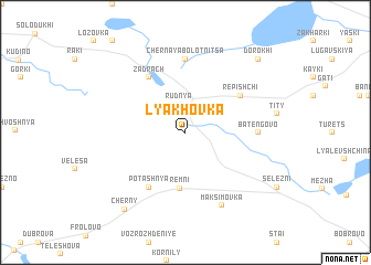 map of Lyakhovka