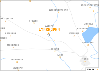 map of Lyakhovka