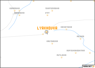 map of Lyakhovka