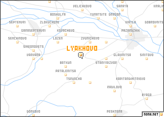 map of Lyakhovo