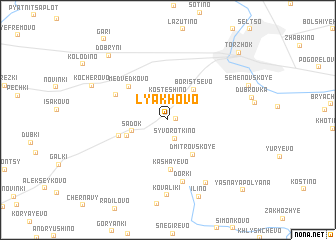 map of Lyakhovo