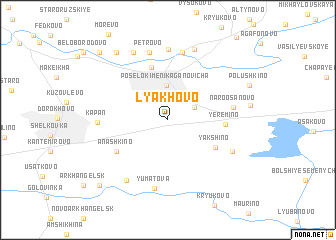 map of Lyakhovo