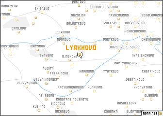 map of Lyakhovo