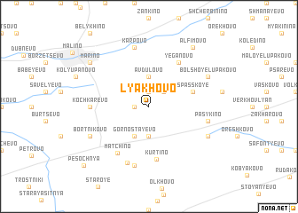 map of Lyakhovo
