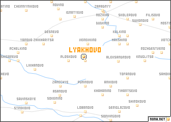 map of Lyakhovo