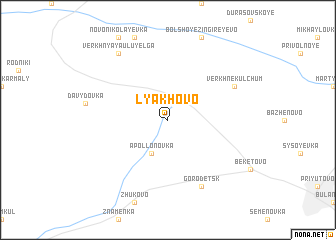 map of Lyakhovo