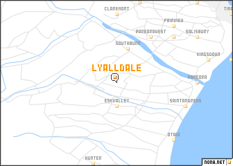 map of Lyalldale