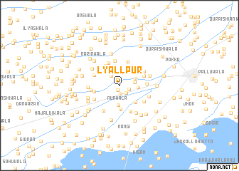 map of Lyallpur