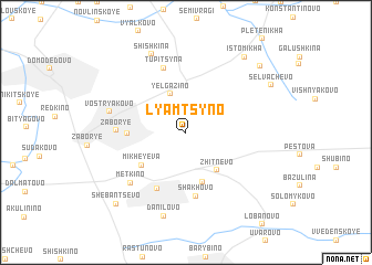 map of Lyamtsyno