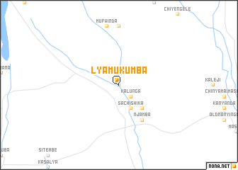 map of Lyamukumba