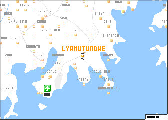 map of Lyamutundwe