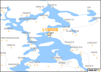 map of Lyapino