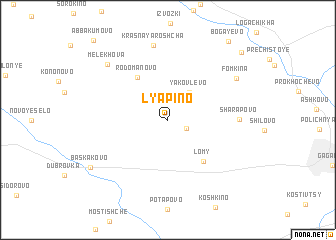 map of Lyapino