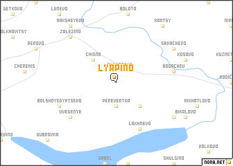 map of Lyapino