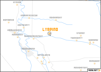 map of Lyapino