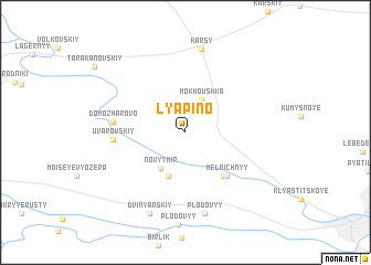 map of Lyapino