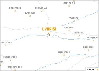 map of Lyapisi