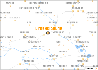 map of Lyashki-Dolʼne