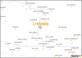 map of Lyaskovo