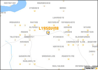 map of Lyasovina