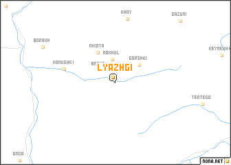 map of Lyazhgi