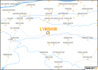 map of Lybiškiai