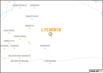 map of Lychnaya