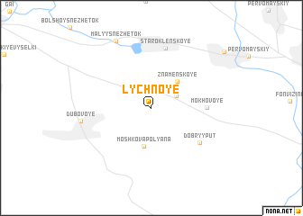 map of Lychnoye