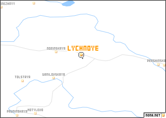 map of Lychnoye