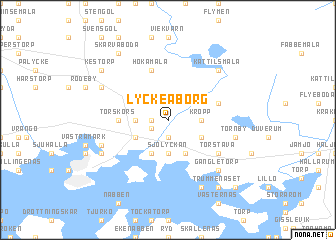 map of Lyckeåborg