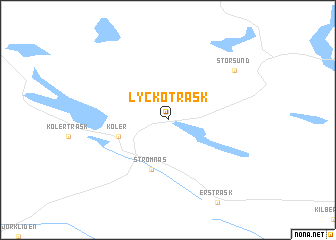 map of Lyckoträsk