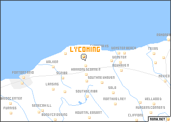 map of Lycoming