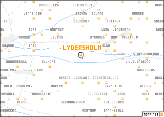 map of Lydersholm