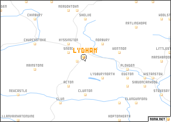 map of Lydham