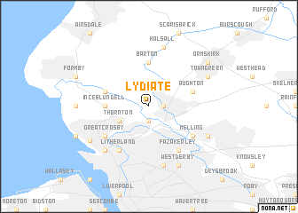 map of Lydiate