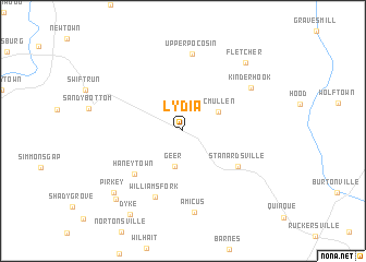 map of Lydia