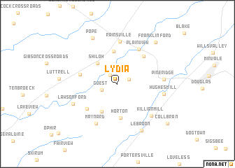 map of Lydia