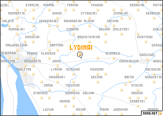 map of Lydimai