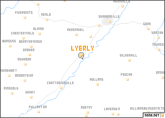 map of Lyerly