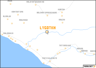 map of Lygotkh